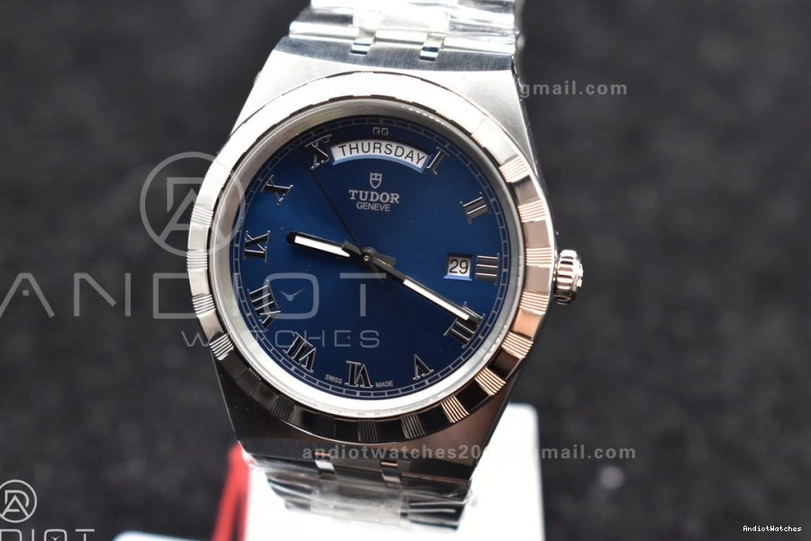 Edition A V7F Dial Best Blue on Tudor Strap GoAnywhere 1:1 Royal SS 1195 0430